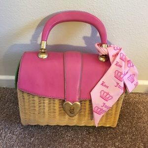 Juicy Couture hard woven handbag