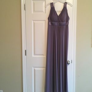 Purple floor length dress