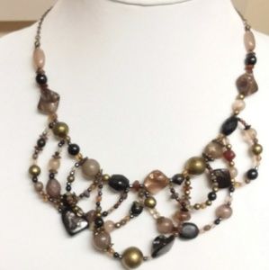 Gorgeous Earth Tone Necklace 19"