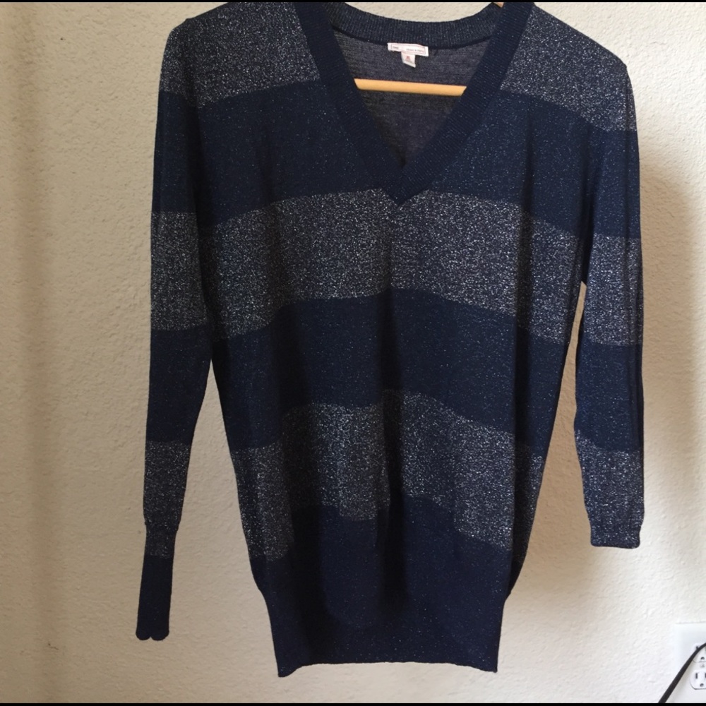 Gap shimmer stripe sweater XSP