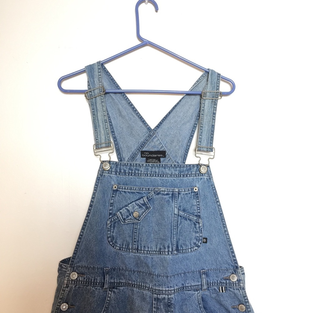 Denim short overalls XL