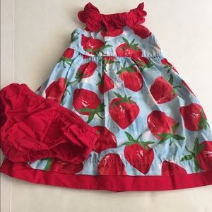 🍓🍓🍓 EUC Gymboree strawberry dress 18-24 mos