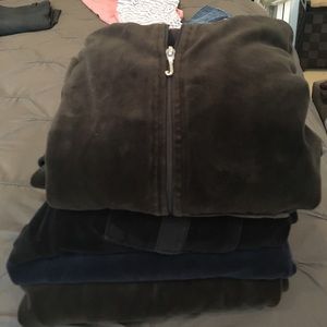 3 Juicy pants/1 zip up jacket