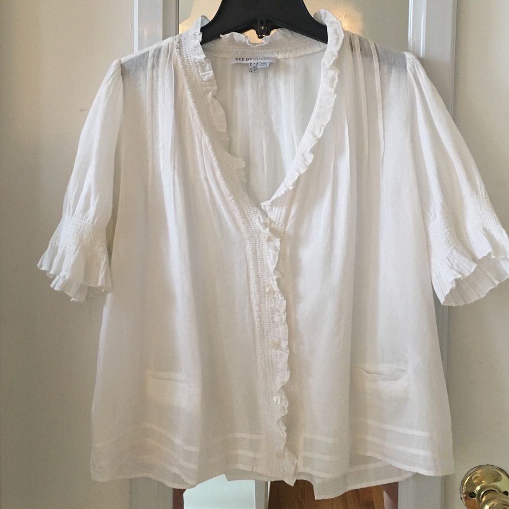 SEE by Chloe white blouse