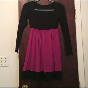 Black and pink dress