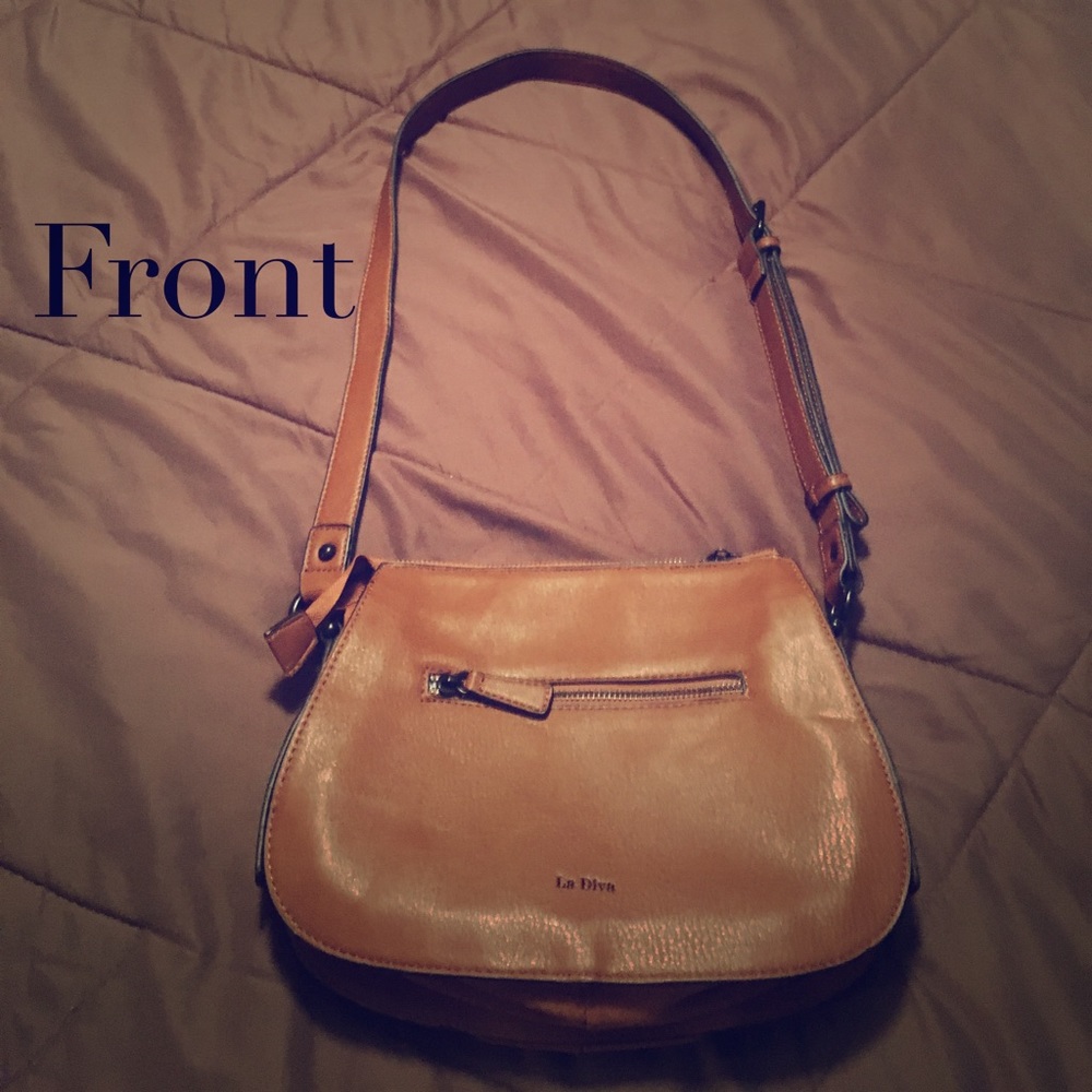 LaDiva, Leather, Cross Body Purse