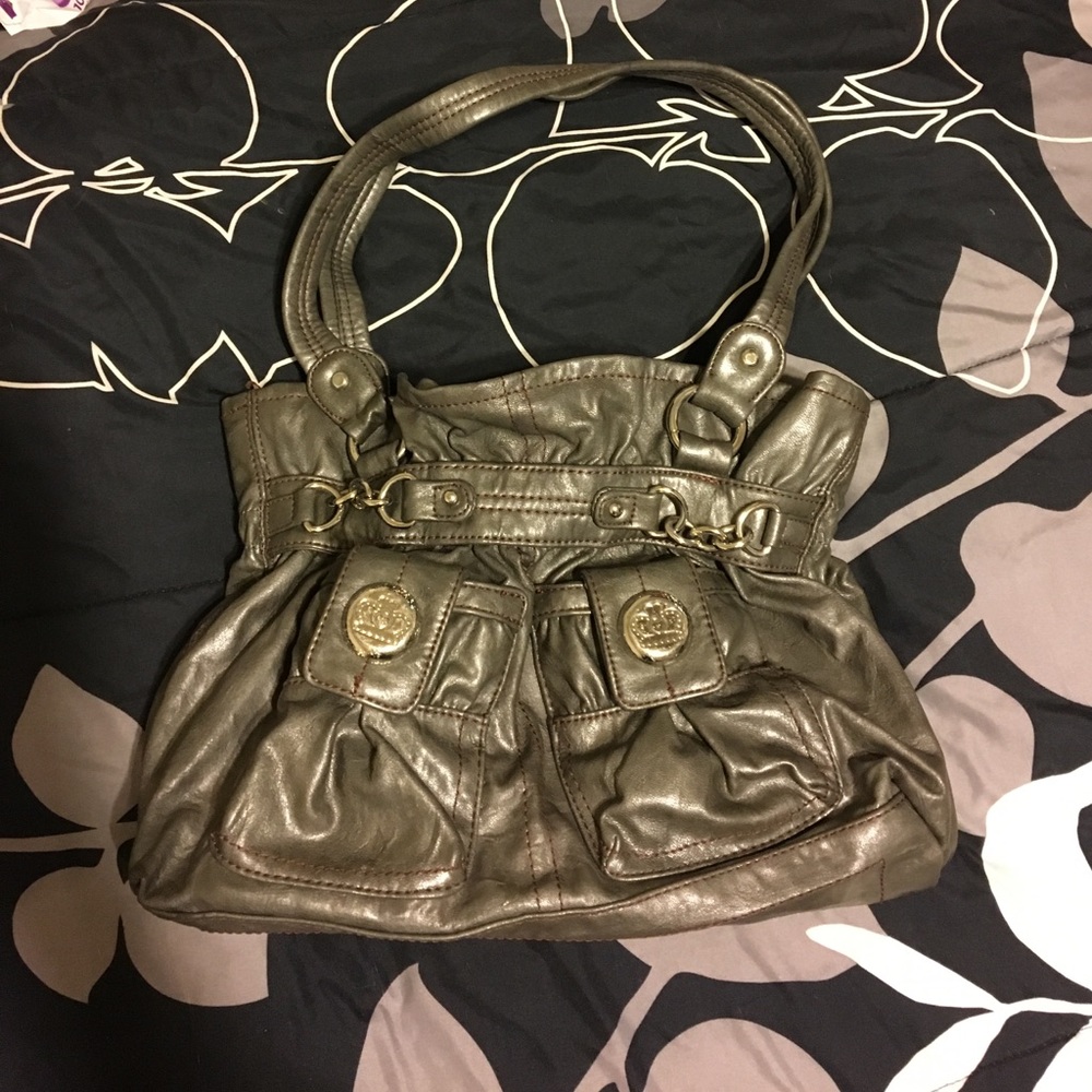 Kathy van zeeland Gray purse