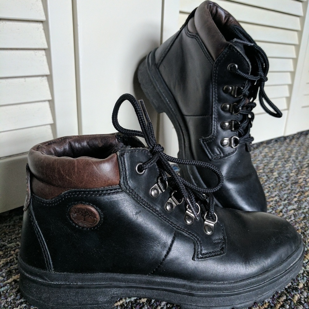 Black Timberland boots