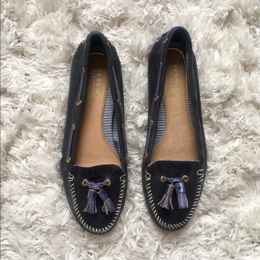 Sperry Sabrina Loafer Flat in Navy, Size 6