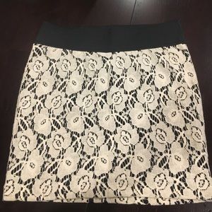 Cute skirt.. black and Cream lace