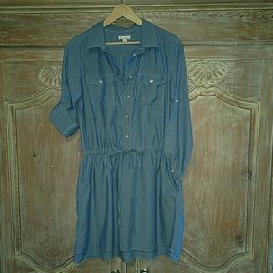 Gap Chambray Shirt Dress with Pockets