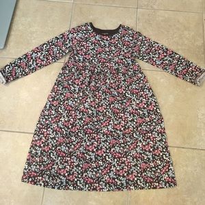 LANDS' END girls size 8 cotton flower dress.