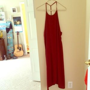 satin long dress