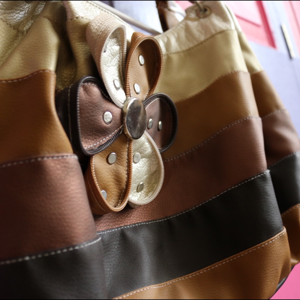 Mexican Hand-made Striped Bag (BROWN or RAINBOW)