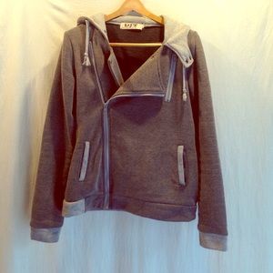 Dark gray Moto style jacket