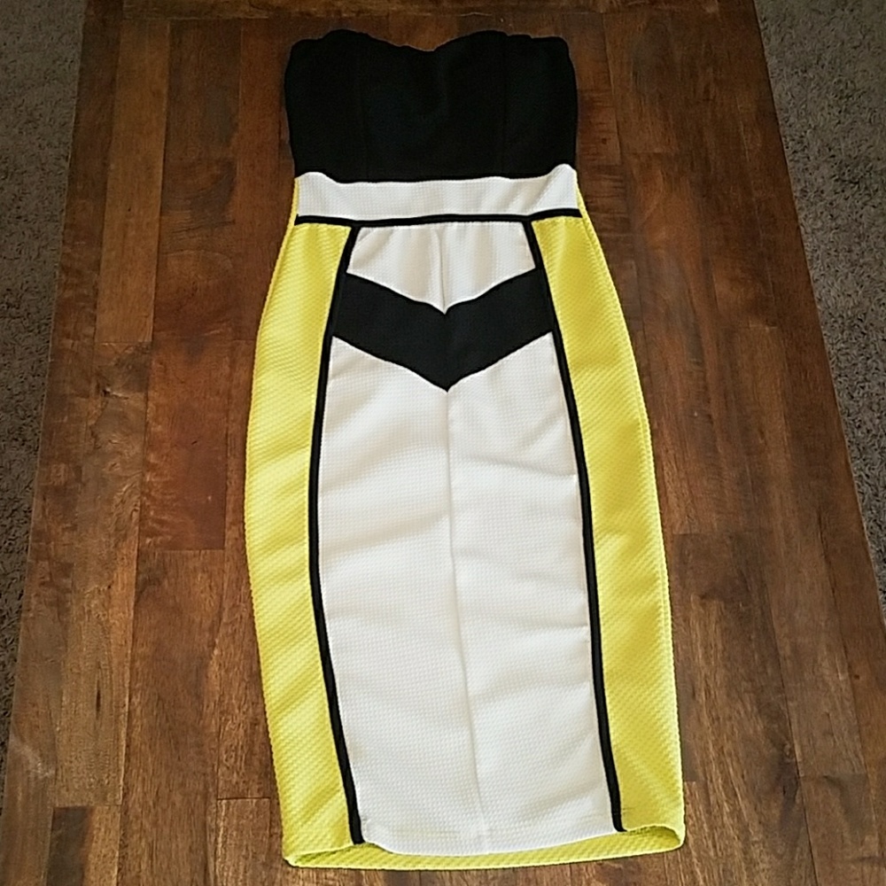 Color block midi