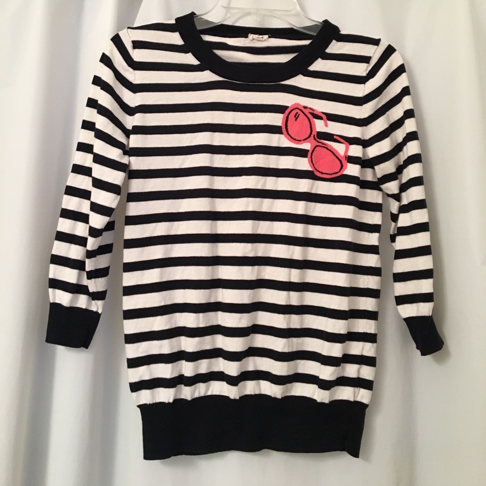 J. Crew striped top, size M