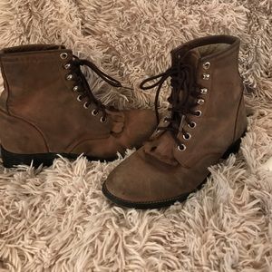 Real Aged Leather Justin Boots