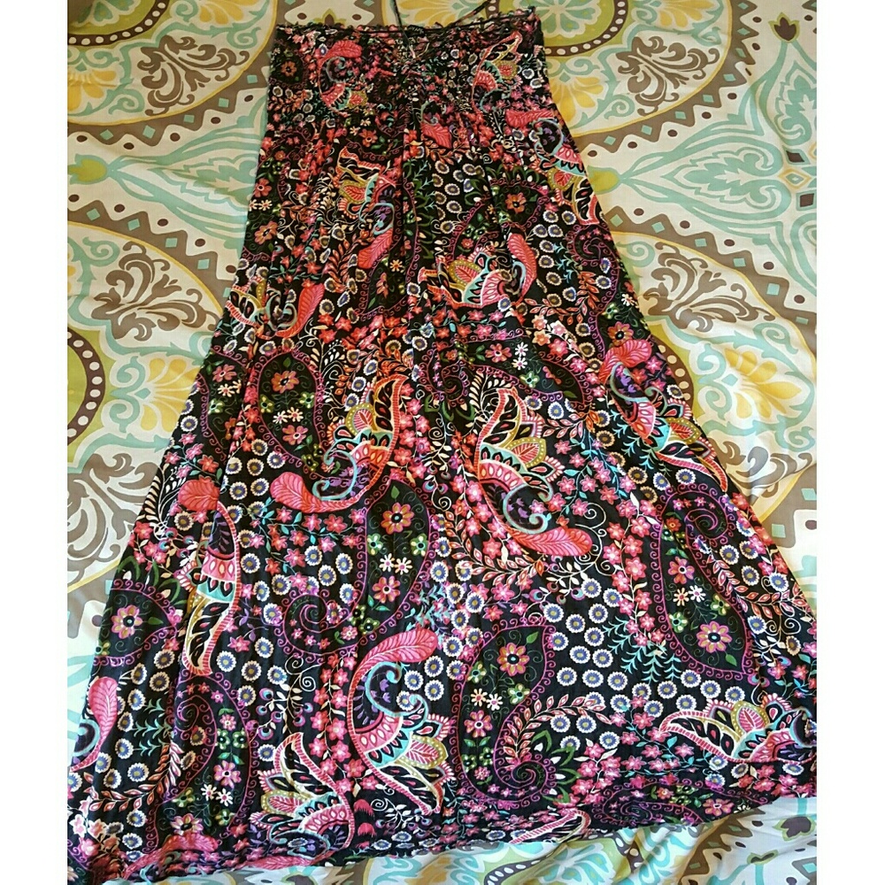 Women's size L Maxi Strapless Dress