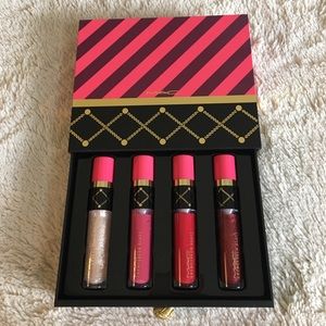 MAC nutcracker sweet red lip gloss kit