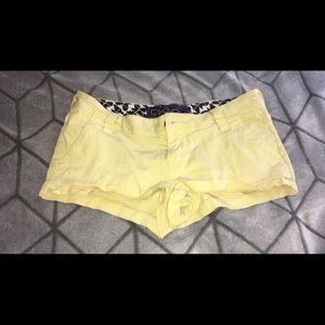 Yellow shorts