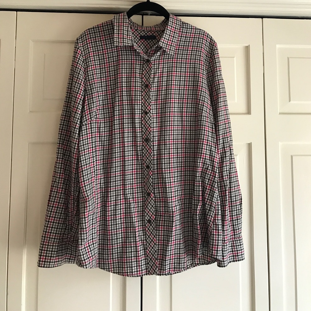 Gap button down plaid