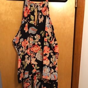 Plus size floral romper from Charlotte Russe.