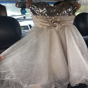 Gold Homecoming Dress