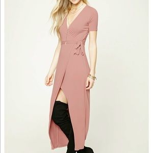 Forever 21 Pink Wrap Around Dress