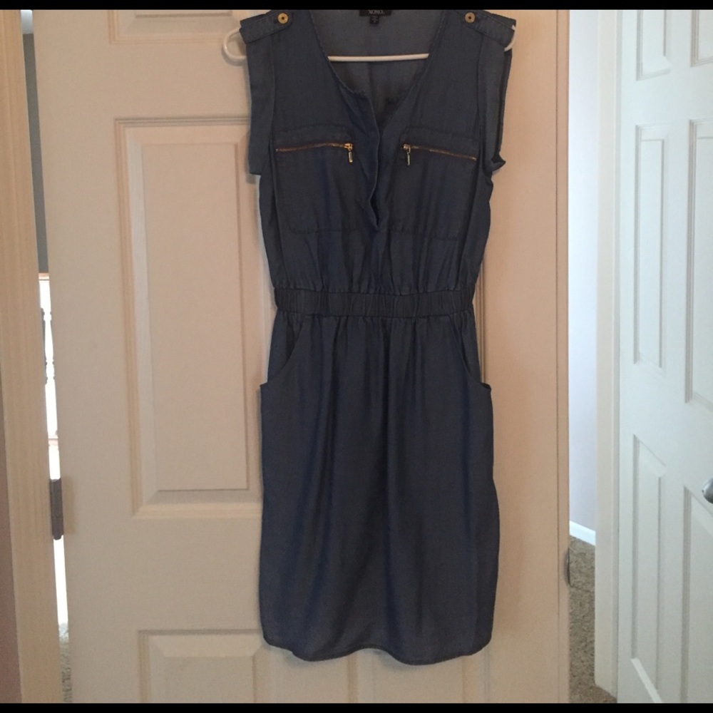 Super soft cotton denim dress