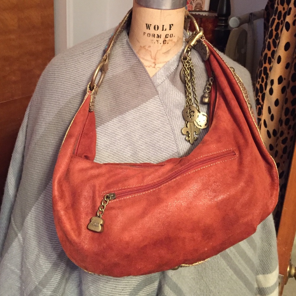 Soft suede purse