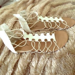 MIA white gladiator sandals