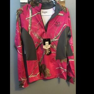 Pink camo long sleeve shirt