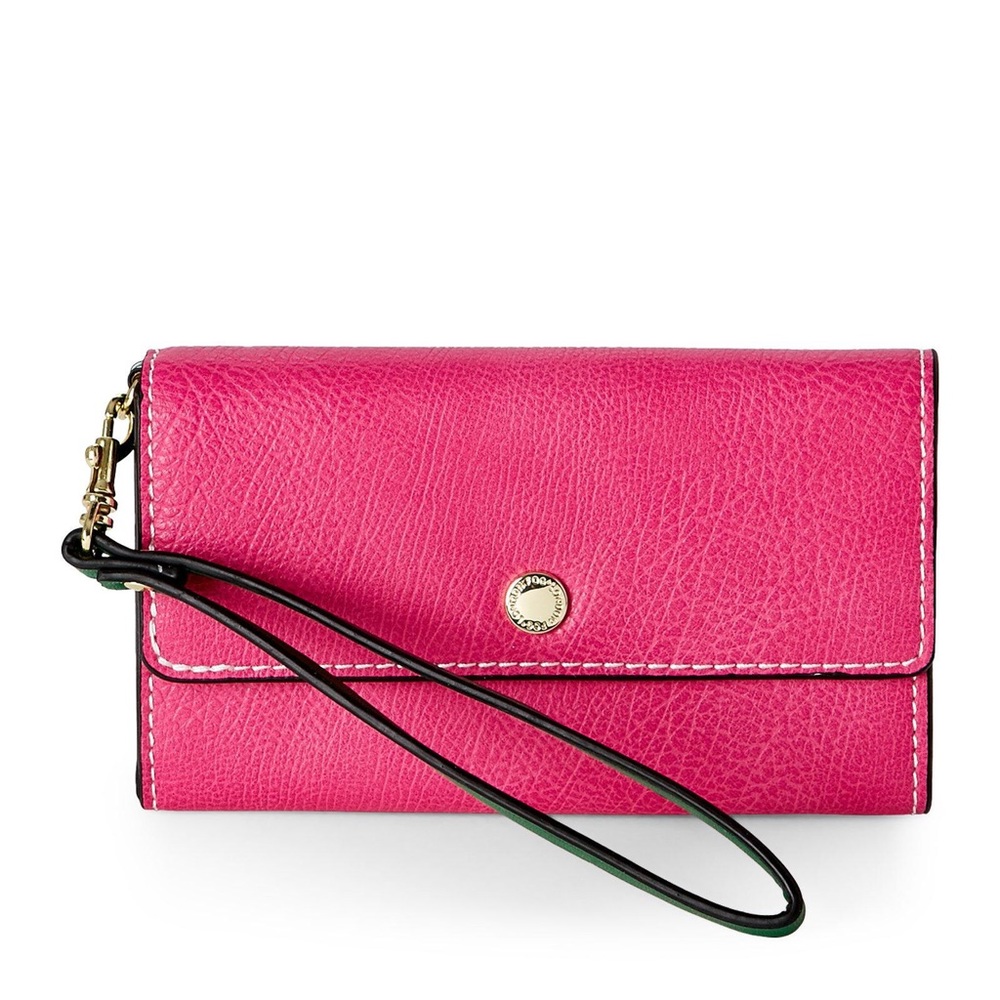 London Fog Pink Alice Wristlet