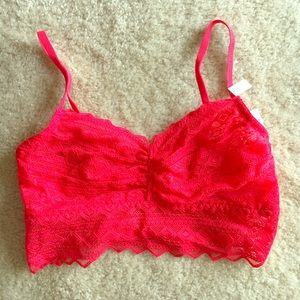 NWT PINK lace bralette
