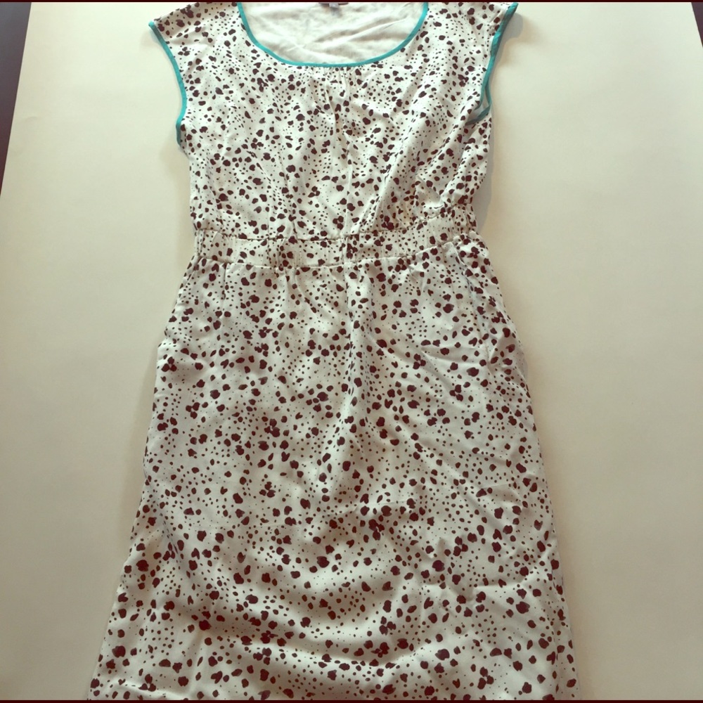 Black and white print dress