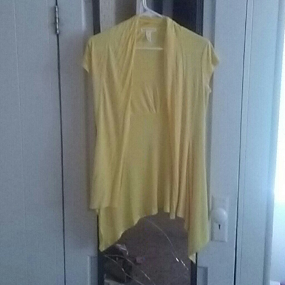 BNWOT yellow T cardigan.
