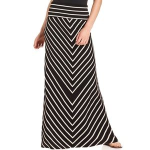 Calvin Klein Striped Maxi Skirt