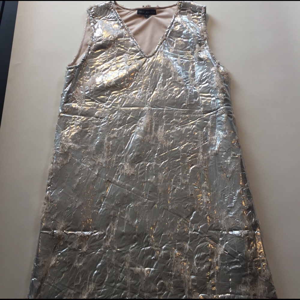 Soft metallic dress