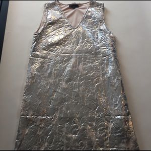 Soft metallic dress