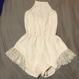 NWT Guess White Lace Romper