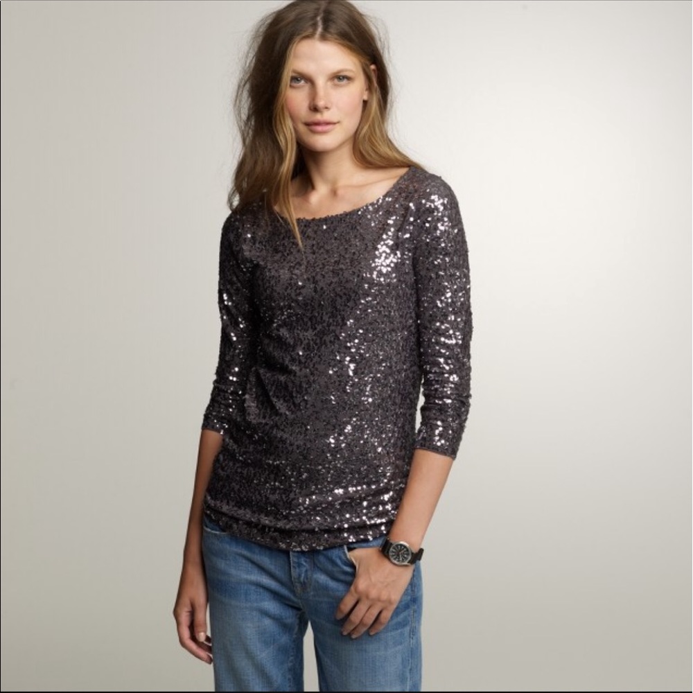 Awesome black sequin top