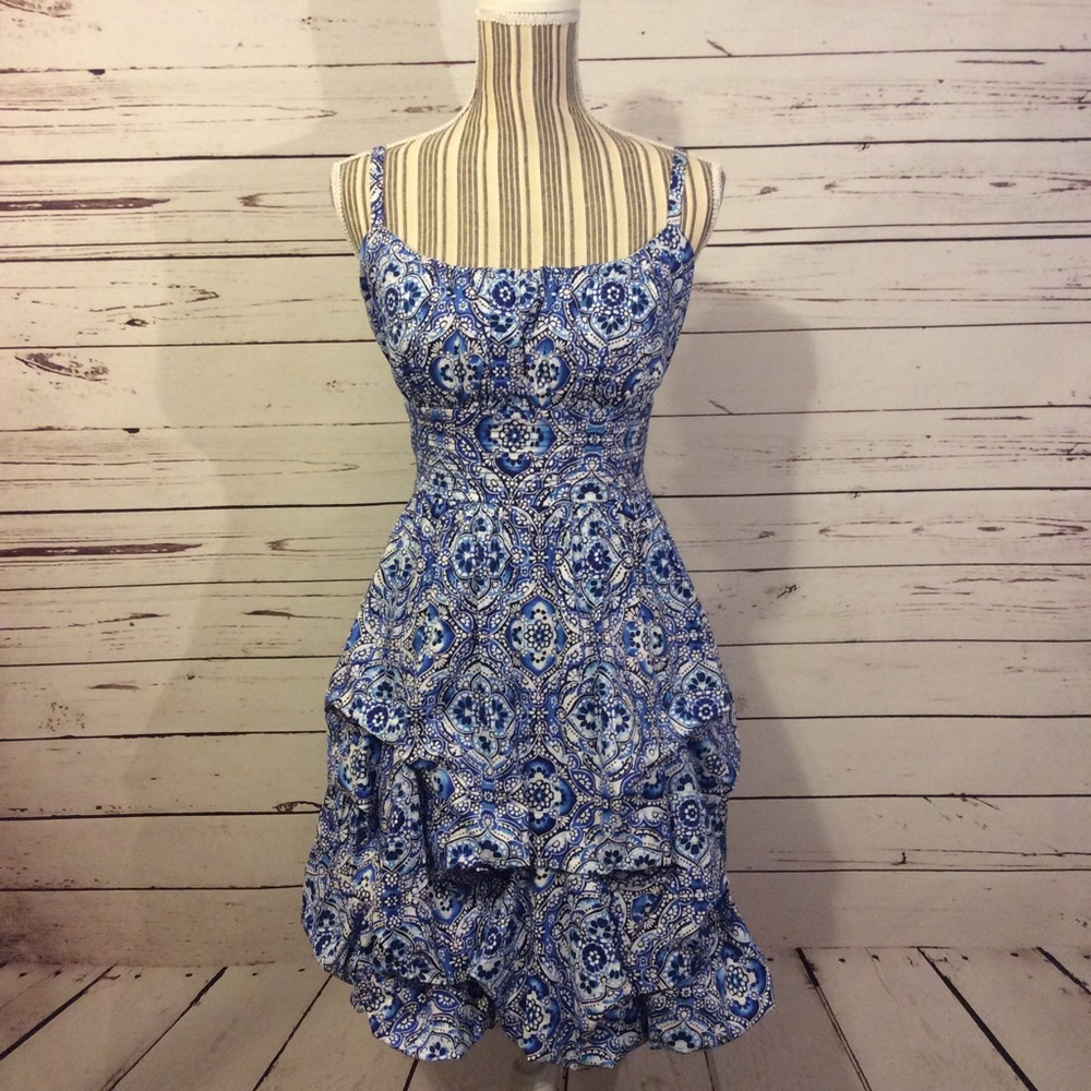 Spanish Moroccan plus size 14 ruffle summer dress
