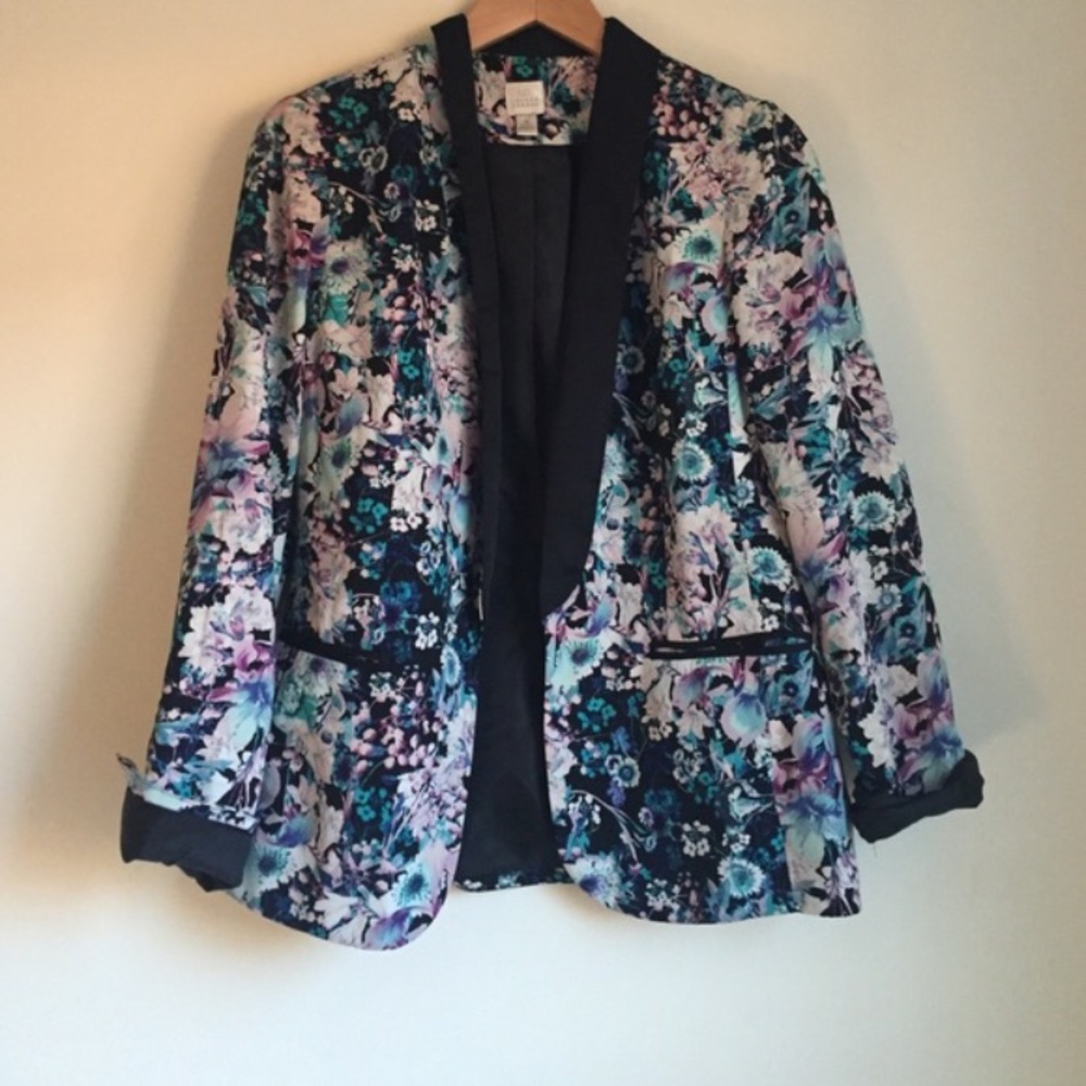 Lauren Conrad Flower Print Blazer