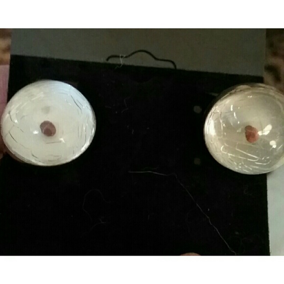 1950s Coro lucite mustard seed earrings - Picture 3 of 4