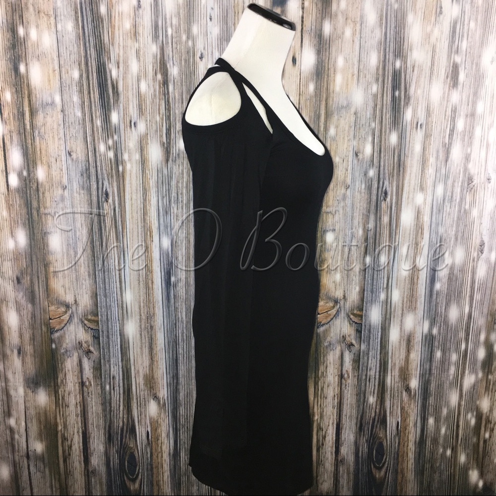 🎉CLEARANCE🎉 Black Long Sleeve Cut-Out Mini Dress - Picture 6 of 7