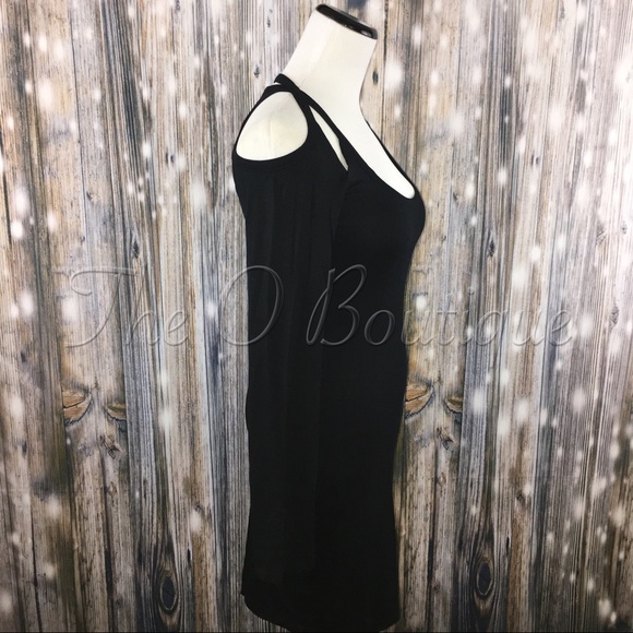 🎉CLEARANCE🎉 Black Long Sleeve Cut-Out Mini Dress - Picture 6 of 7