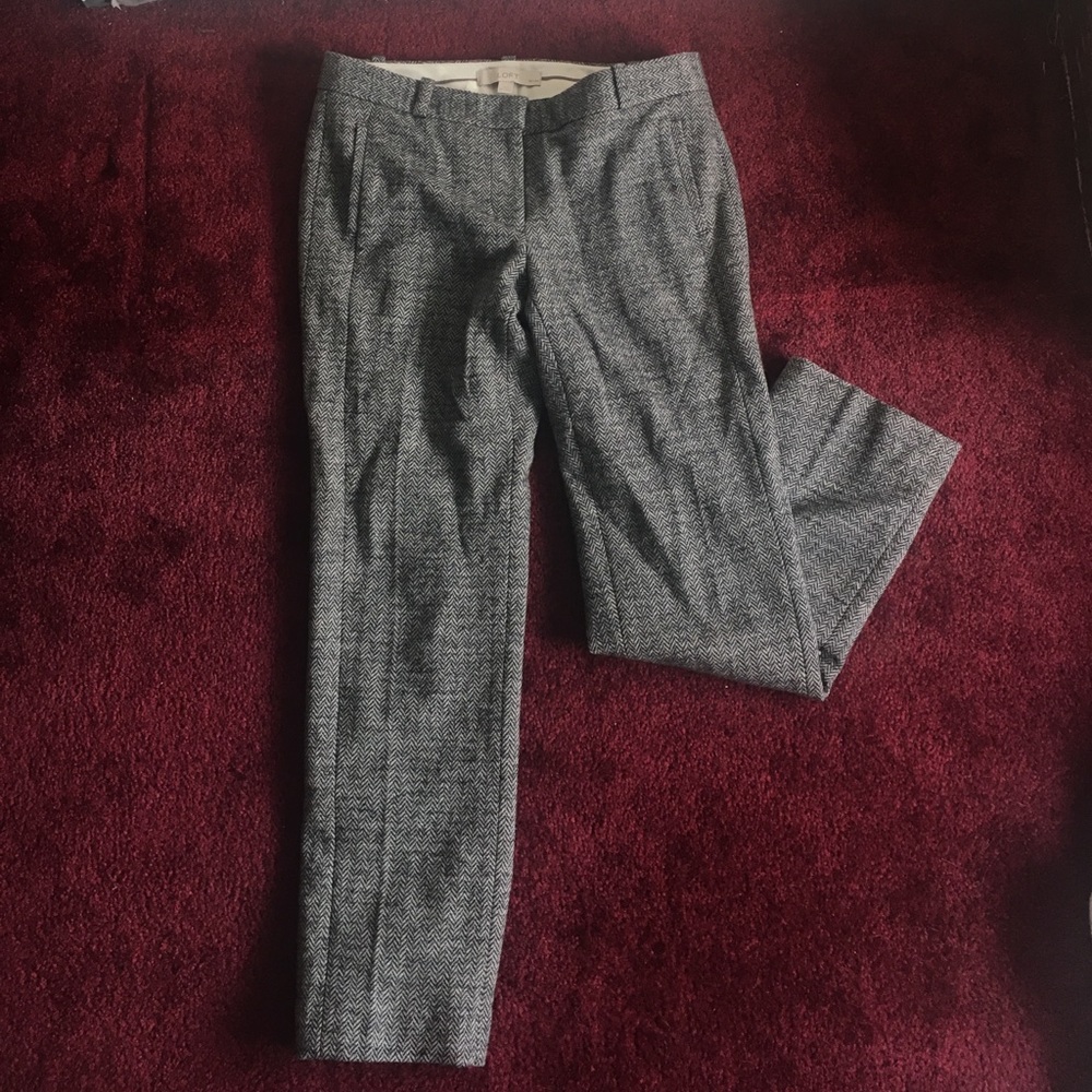 Grey striped Ann Taylor LOFT pants