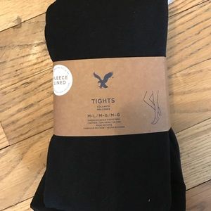 Still in package American Eagle fleece tights