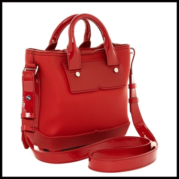 HUNTER ORIGINAL RED RUBBER MINI TOTE BAG - Picture 3 of 8